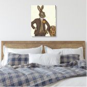 Dapper Hare Canvas Afdruk (Insitu (Slaapkamer))