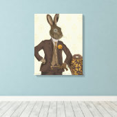 Dapper Hare Canvas Afdruk (Insitu (Houten vloer))