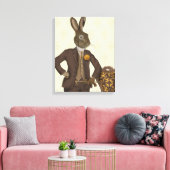 Dapper Hare Canvas Afdruk (Insitu (Woonkamer))