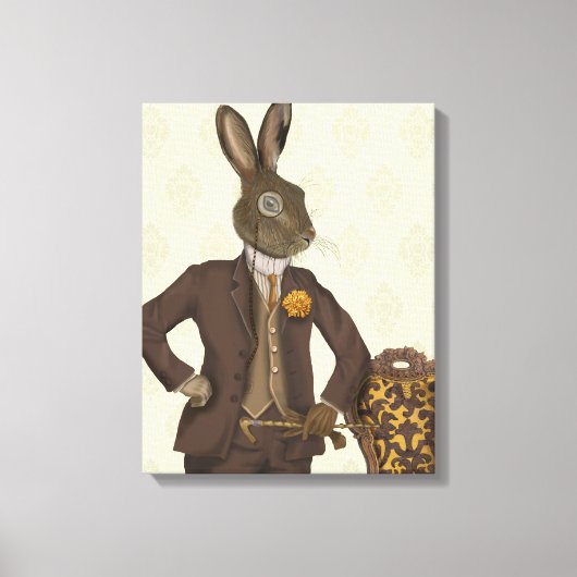 Dapper Hare Canvas Afdruk (Voorkant)
