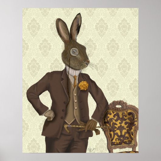 Dapper Hare Poster (Voorkant)