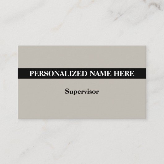 Dapper, Humble en Simple Visitekaartje (Voorkant)