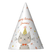 Dapper Kat Birthday Feesthoedjes (Voorkant)