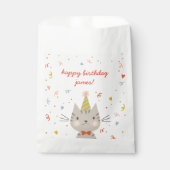 Dapper Kat Verjaardagsfeestje Bedankzakje (Voorkant)