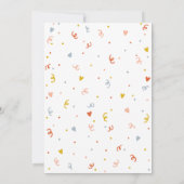 Dapper Kat Verjaardagsuitnodiging Kaart (Achterkant)