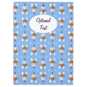 Dapper Kawaii White Rabbit Klembord (Achterkant)