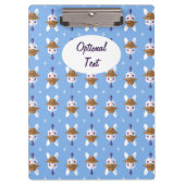 Dapper Kawaii White Rabbit Klembord (Voorkant)