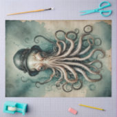 Dapper Kraken  Nautische Whimsy Decoupage Tissuepapier (Craft)
