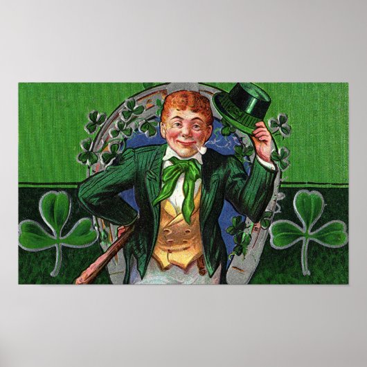Dapper Leprechaun  St. Patrick's Day Poster (Voorkant)