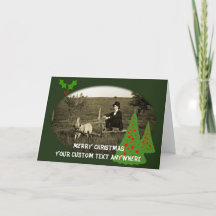 DAPPER MAN MET DOG PIPE HAT 1890 FOTO XMAS