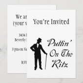 Dapper Man Puttin op de Ritz Kaart (Voorkant / Achterkant)