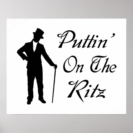 Dapper Man Puttin op de Ritz Poster (Voorkant)