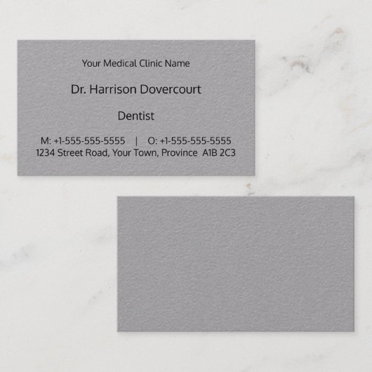 Dapper Medical Professional Visitekaartje (Voorkant / Achterkant)