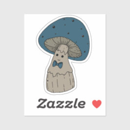 Dapper Mushroom Man laptop Sticker