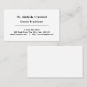 Dapper, nederig Visitekaartje (Voorkant / Achterkant)