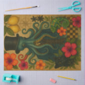 Dapper Octopus Gentleman Nautische Decoupage Tissuepapier (Craft)