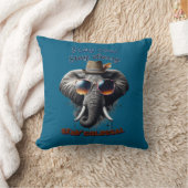 Dapper Olifant: Stedelijke Koele Worp Kussen (Deken)