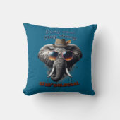Dapper Olifant: Stedelijke Koele Worp Kussen (Voorkant)