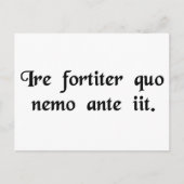 Dapper om te gaan waar geen man voordien is gegaan briefkaart (Voorkant)