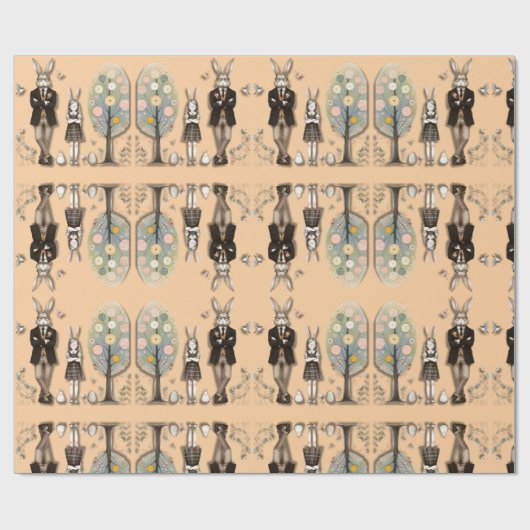 Dapper paaswrappingspapier cadeaupapier (Vlak)