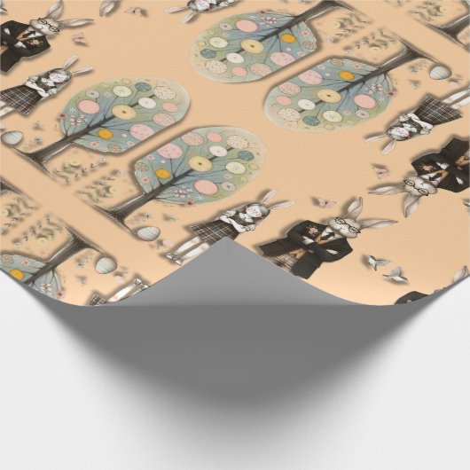 Dapper paaswrappingspapier cadeaupapier (Hoek)