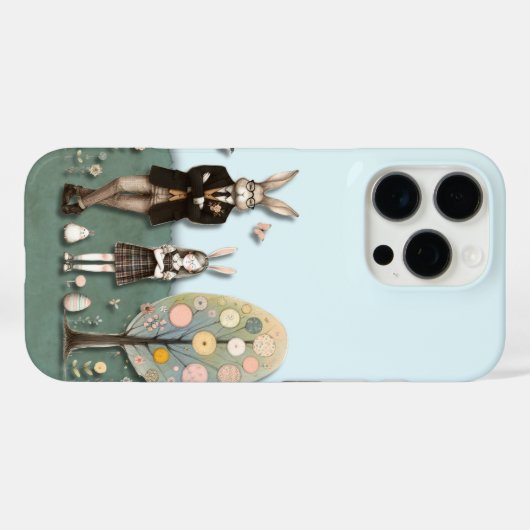 Dapper Pasen iPhone Case (Achterkant (horizontaal))