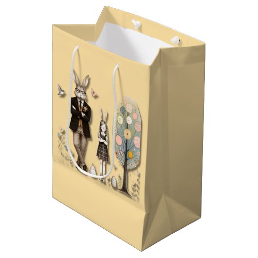 Dapper Pasen Medium Cadeauzakje (Voorkant Gekanteld)