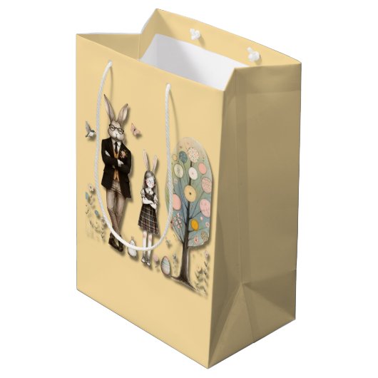 Dapper Pasen Medium Cadeauzakje (Achterkant Gekanteld)