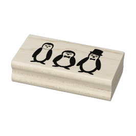 Dapper Penguins Rubberstempel