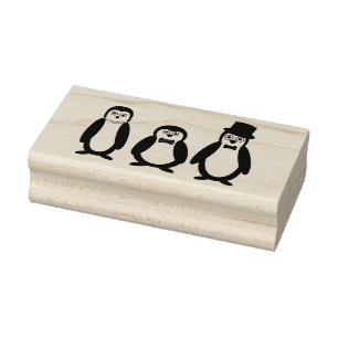 Dapper Penguins Rubberstempel