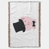 Dapper Pig Deken (Voorkant Verticaal)