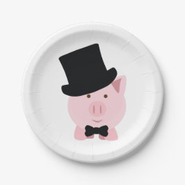Dapper Pig Papieren Bordje