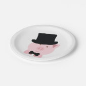 Dapper Pig Papieren Bordje (Gekanteld)