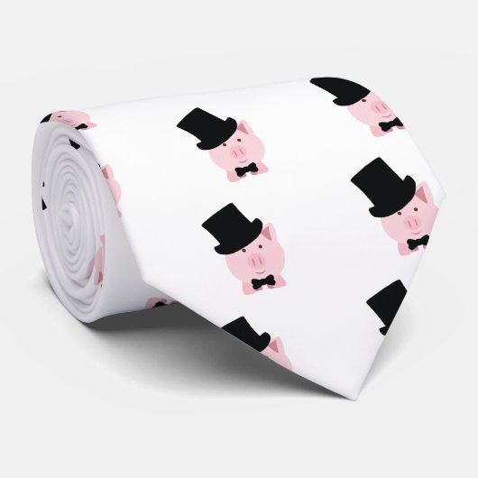 Dapper Pig Stropdas (Opgerold)
