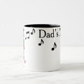Dapper Pigeon Editable Father Day Tweekleurige Koffiemok (Center)