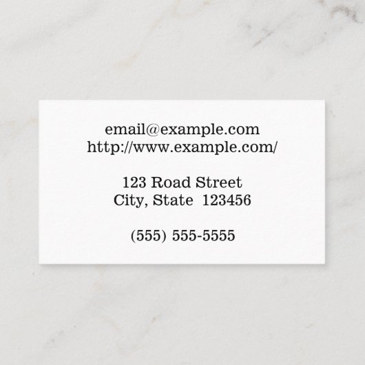 Dapper Professional-Visitekaartje Visitekaartje (Achterkant)