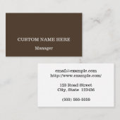 Dapper Professional-Visitekaartje Visitekaartje (Voorkant / Achterkant)