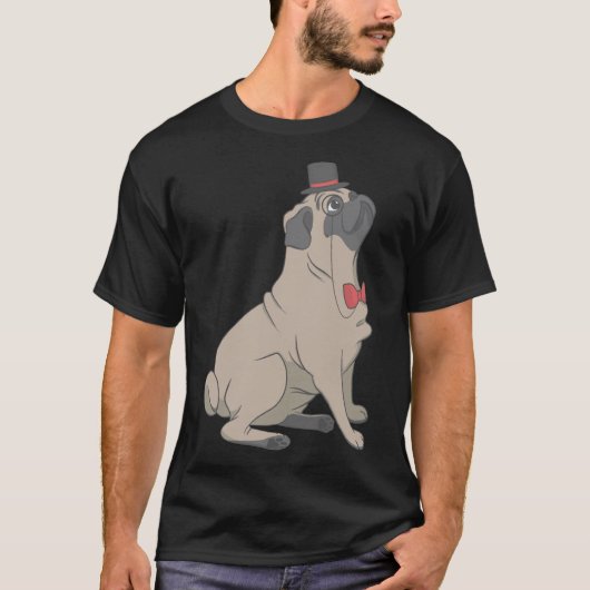 Dapper Pug Classic 339 T-shirt (Voorkant)