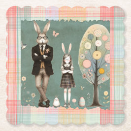 Dapper Rabbit Coasters Kartonnen Onderzetters