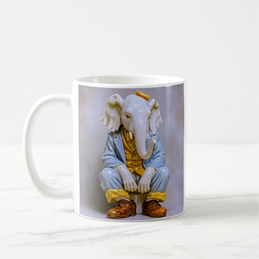 Dapper Rat Baby Art Koffiemok (Links)