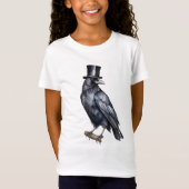 Dapper Raven in bloei T-shirt (Voorkant)