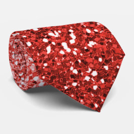 Dapper Red Ombre Sparkle Stropdas