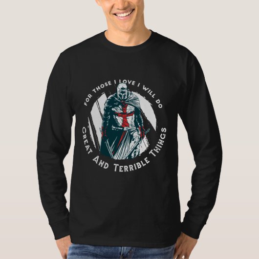 Dapper Ridder Citaat Design T-shirt (Voorkant)