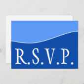 Dapper, Simple & Basic "R.S.V.P." Kaart (Voorkant / Achterkant)
