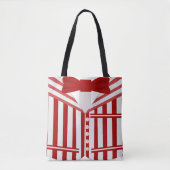 Dapper Singer Style Barbershop Kwartet Design Tote Bag (Voorkant)