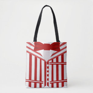 Dapper Singer Style Barbershop Kwartet Design Tote Bag