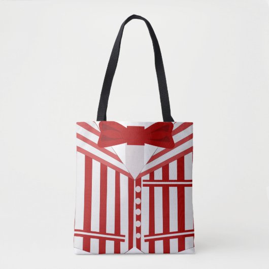 Dapper Singer Style Barbershop Kwartet Design Tote Bag (Voorkant)