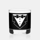 Dapper Sips – Tuxedo Rocks Glass Whisky Glas (Voorkant)