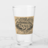 Dapper Skeleton (Calavera Catrina) (Elegant Skull) Glas (Voorkant)