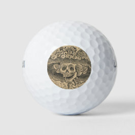 Dapper Skeleton (Calavera Catrina) (Elegant Skull) Golfballen